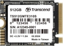 SSD Transcend M.2 PCIe NVMe 512GB 310S 2230, 3300/1700 MB/s, Gen4 x4 TS512GMTE310S