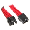 Podaljšek BitFenix 6+2-Pin PCIe 45cm - sleeved red/bl BFA-MSC-62PEG45RK-RP