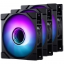 PHANTEKS M25 Gen2 PWM D-RGB 3-Pack 120mm Black (PH-F120M25_G2_DBK01_3P)