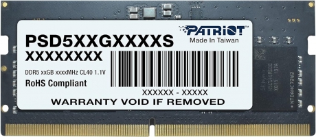 Patriot Signature SO-DIMM 16GB (1x16) DDR5-5600 CL46 -PSD516G560081S