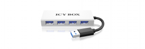 Icybox 4 portni USB 3.0 razširitveni hub, aluminijast (IB-AC6104)