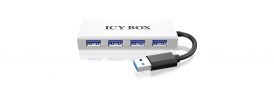 Icybox 4 portni USB 3.0 razširitveni hub, aluminijast (IB-AC6104)