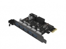 ORICO PVU3-5O2 PCIe 3.0 x1 -- 5-port USB 3.0 (PVU3-5O2I-V1)