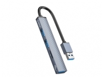 ORICO AH-A12F hub 1x USB3.0/2x USB2.0/TF+microSD 0,15m (AH-A12F-GY-BP)