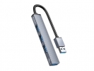 ORICO AH-A13 USB hub s 1x USB 3.0/3x USB 2.0 0,15m siv (AH-A13-GY-BP)