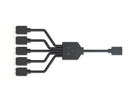 Cooler Master 3-Pin ARGB 1-to-5 Splitter Cable 58cm Black (MFX-AWHN-1NNN5-R1)