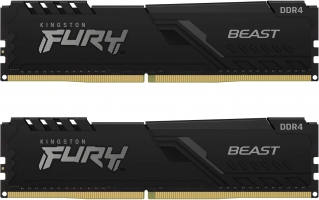 FURY Beast Black RAM DDR4 32GB 3200 kit 2x16GB, CL16 KF432C16BBK2/32