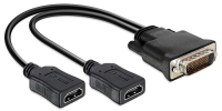 DELOCK Adapter DMS-59 na 2x HMDI A 0.25m (65280)